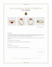 Ruby Ring 0.89 Ct. 14K Yellow Gold Appraisal
