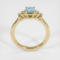 0.72 Ct. Sapphire Ring, 14K Yellow Gold 3