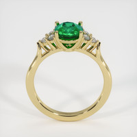 1.25 Ct. Emerald Ring, 18K Yellow Gold 3