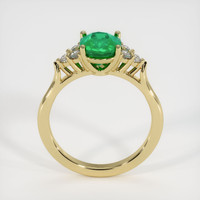 1.40 Ct. Emerald Ring, 18K Yellow Gold 3