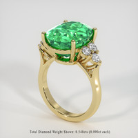 8.46 Ct. Emerald Ring, 18K Yellow Gold 2