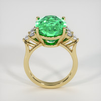 8.46 Ct. Emerald Ring, 18K Yellow Gold 3