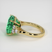 8.46 Ct. Emerald Ring, 18K Yellow Gold 4