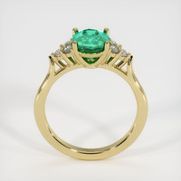 1.36 Ct. Emerald Ring, 18K Yellow Gold 3