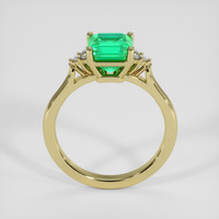 1.57 Ct. Emerald Ring, 18K Yellow Gold 3