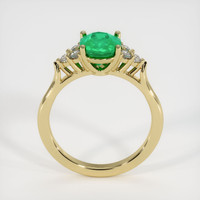 1.33 Ct. Emerald Ring, 18K Yellow Gold 3