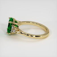 2.31 Ct. Emerald Ring, 18K Yellow Gold 4