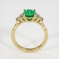 1.36 Ct. Emerald Ring, 18K Yellow Gold 3