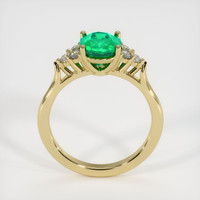 1.37 Ct. Emerald Ring, 18K Yellow Gold 3