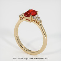 Ruby Ring 1.13 Ct. 18K Yellow Gold Preview