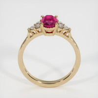 0.94 Ct. Ruby Ring, 18K Yellow Gold 3