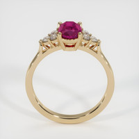 0.91 Ct. Ruby Ring, 18K Yellow Gold 3