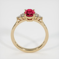 1.04 Ct. Ruby Ring, 18K Yellow Gold 3