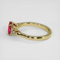 1.03 Ct. Ruby Ring, 18K Yellow Gold 4