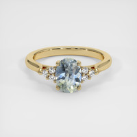 1.38 Ct. Bi Color Sapphire Ring, 18K Yellow Gold 1
