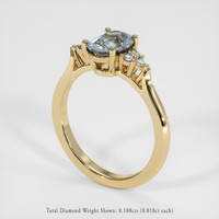 1.38 Ct. Bi Color Sapphire Ring, 18K Yellow Gold 2