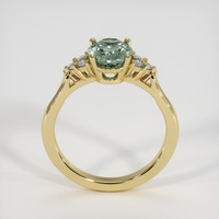 2.09 Ct. Green Sapphire Ring, 18K Yellow Gold 3
