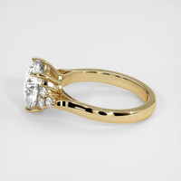 4.17 Ct. White Sapphire Ring, 18K Yellow Gold 4