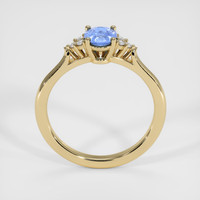 0.72 Ct. Blue Sapphire Ring, 18K Yellow Gold 3