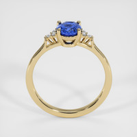 1.07 Ct. Blue Sapphire Ring, 18K Yellow Gold 3