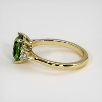 2.19 Ct. Bluish Green Sapphire Ring, 18K Yellow Gold 4