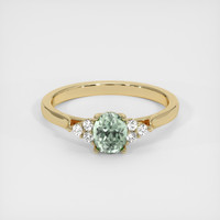 0.88 Ct. Sapphire Ring, 18K Yellow Gold 1