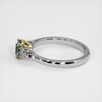 0.61 Ct. Sapphire Ring, 18K Yellow & White 4