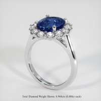3.02 Ct. Sapphire Ring, Platinum 950 2