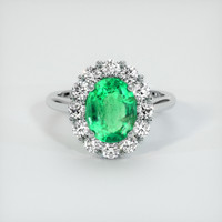 Emerald Ring 1.79 Ct., Platinum 950 Preview