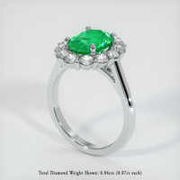 Emerald Ring 1.79 Ct., Platinum 950 Preview
