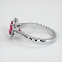 0.85 Ct. Ruby Ring, Platinum 950 4