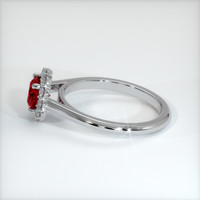 0.68 Ct. Ruby Ring, Platinum 950 4