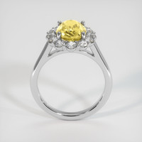 2.43 Ct. Yellow Sapphire Ring, Platinum 950 3