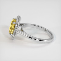 2.43 Ct. Yellow Sapphire Ring, Platinum 950 4