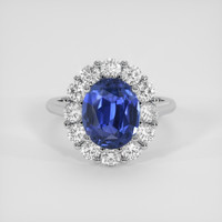 4.31 Ct. Blue Sapphire Ring, Platinum 950 1