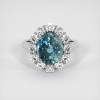 4.07 Ct. Sapphire Ring, Platinum 950 1