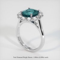 4.07 Ct. Sapphire Ring, Platinum 950 2