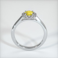 0.75 Ct. Yellow Sapphire Ring, Platinum 950 3