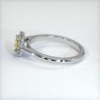 0.81 Ct. Yellow Sapphire Ring, Platinum 950 4