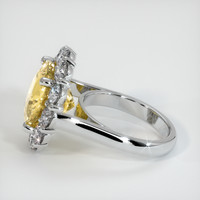 11.09 Ct. Yellow Sapphire Ring, Platinum 950 4