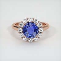1.85 Ct. Sapphire Ring, 14K Rose Gold 1