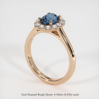 1.20 Ct. Gemstone Ring, 14K Rose Gold 2