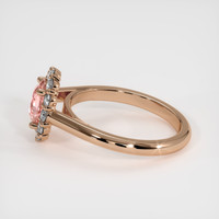 1.09 Ct. Padparadscha Sapphire Ring, 14K Rose Gold 4