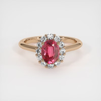 1.54 Ct. Ruby Ring, 14K Rose Gold 1