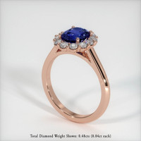 1.56 Ct. Sapphire Ring, 14K Rose Gold 2