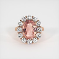 8.08 Ct. Sapphire Ring, 18K Rose Gold 1