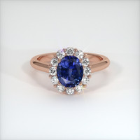 1.56 Ct. Sapphire Ring, 18K Rose Gold 1