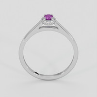0.27 Ct. Purple Sapphire Ring, Silver 3