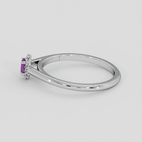 0.27 Ct. Purple Sapphire Ring, Silver 4