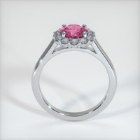 1.28 Ct. Pink Sapphire Ring, 10K White Gold 3